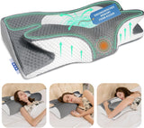 IDEA Pude Memory Foam Pude, Ergonomisk Pude Ortopædisk Pude Nakkesmerter, Sovepude til Side Ryg- og Mavesmerter, Nakkepude Anti Snorke Pude til Voksne Cervikal Ortopædiske Puder Naty Shop Standardtitel