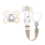 MAM Clip It sut! Broach & Original S226 Skinsoft™ silikone, ultrablød, til babyer fra 0+ måneder