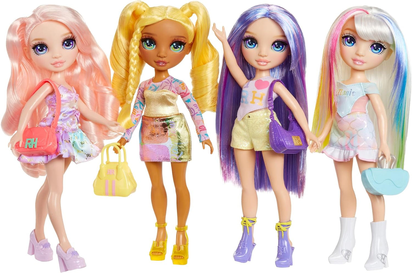 Rainbow High My Fashion Style Doll - Lilla - 28 cm Lilla modedukke med attraktivt outfit og stilfuld taske, til leg, posering, indsamling, til børn i alderen 4-12