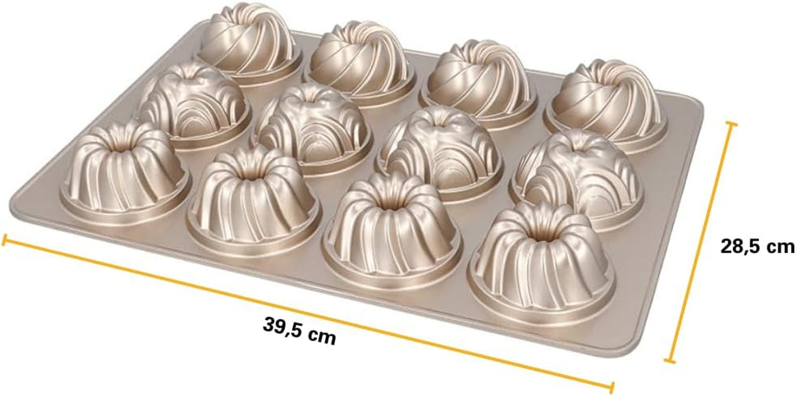 Birkmann, Contoura, Gugelhupfblech Violet, Backform Aus Aluguss, Mit Antihaftbeschichtung Und Rezept, 887077 Forme og bakker til bagning Naty Shop