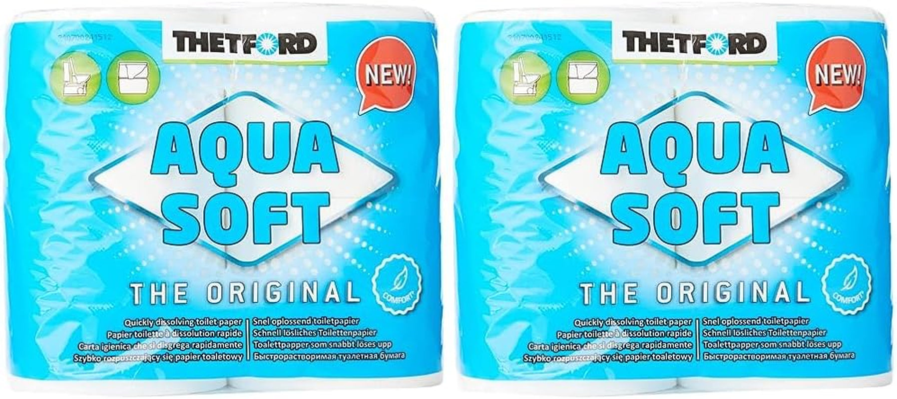 Aqua Soft Toiletpapir Bærbart toiletpapir 4 ruller/flasker Campingtoiletter Udendørscampingtoiletpapir