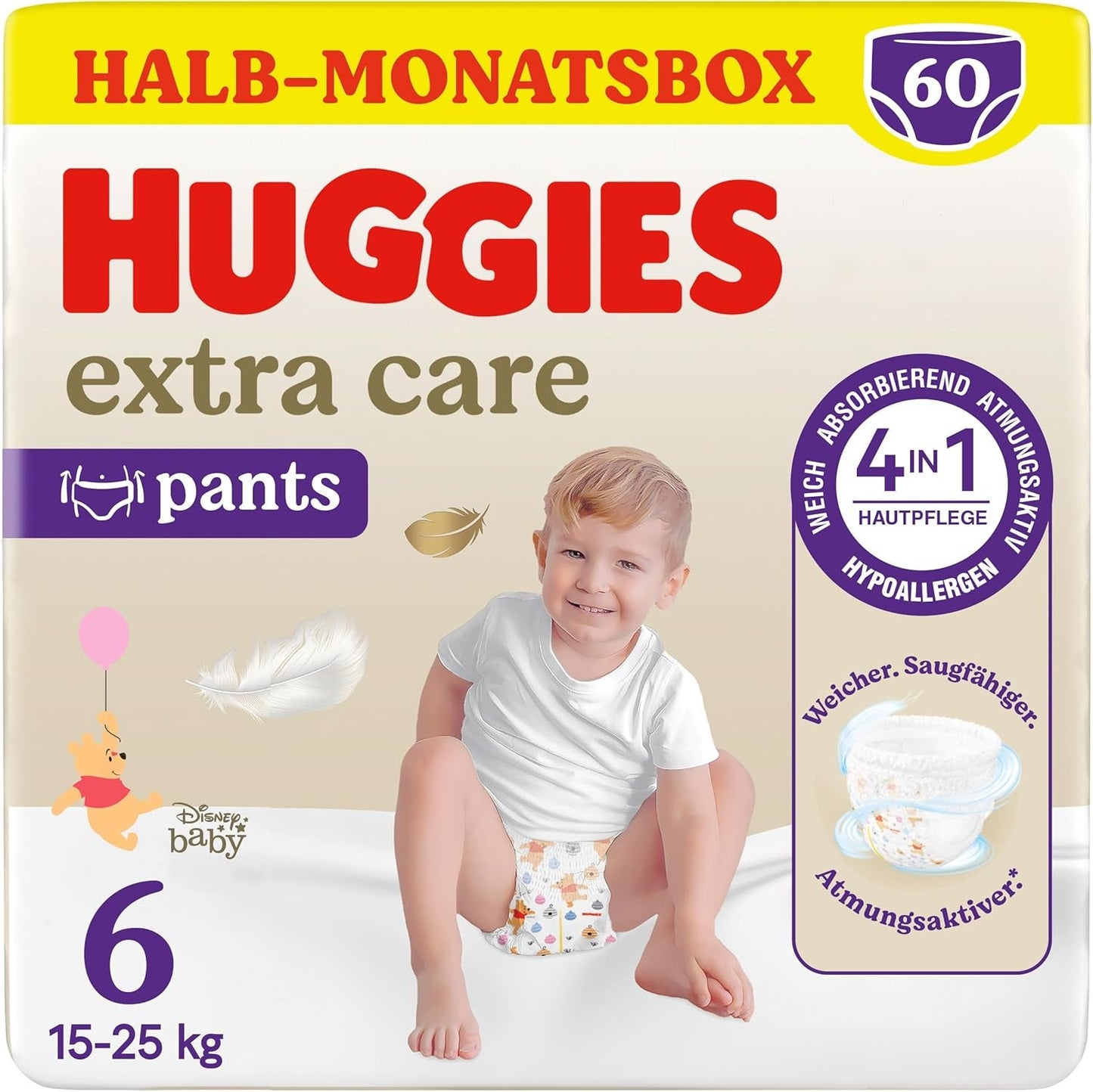 Huggies Extra Care Bukser Disney Design Størrelse 5 68 Bleer (2x34) Halvmåneders æske
