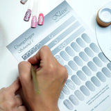 Übungsbögen Nageldesign Nailart (Grundlagen) 3Er Sæt Übungsbogen Startersæt Übung Schulung Tipps Nagelset Nagelart Zubehor Zubehör Nail Art Zum Lernen Ohne Sticker Stickers Folie Brush Stamper ÜB001