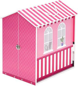 Teamson Kids - Dreamland City Café Dukkehus 30cm - Pink/Hvid/Sort