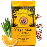 Yerba SARSAPARILLA 400G ● Sød og forfriskende Mate-te ● Sarsaparilla-blade ● Mate-te fra Mate-blade ● Yebra Mate-te med GUARANA 50G ● Yerba Mate Løsbladste 450G ● Vegansk