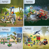 LEGO Jurassic World Rescue Center for Baby Dinosaurer, sæt med små dinosaurfigurer inklusive Triceratops, Ankylosaurus og Velociraptor, byggegave til drenge og piger fra 4 år 76963 Byggesæt Besuche den LEGO-Store
