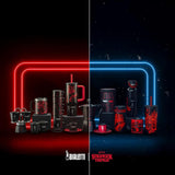 Bialetti Moka Express Stranger Things 3-kopps kaffemaskine, Musikknap med USB-C opladningsfunktion, Ikke egnet til induktionskogeplader, 3 kopper (130 ml), Sort