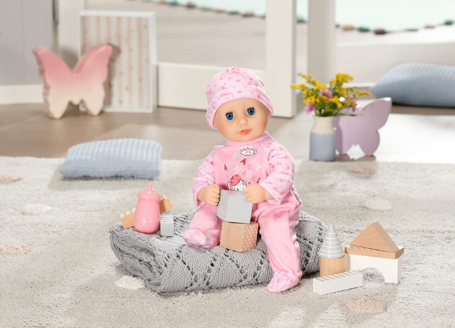 Annabell Lille Annabell blød dukke 36cm, med stofkrop og søvnige øjne, 36cm, 709870 Zapf Creation
