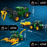 LEGO Technic John Deere 9620R 4WD traktor med tipvogn Klassisk landbrugslegetøj til børn Drenge og piger 8 år gammelt samlermodelsæt 42136 byggesæt Besuche den LEGO-Store
