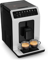 Krups EA897B Evidence ECOdesign automatisk espressomaskine, automatisk espresso- og cappuccinofunktion, Quattro Force-teknologi, one-touch mælkekopper, 8 forudindstillinger, mælkesystem, 1450W