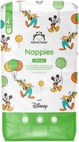 Amazon-mærke: Mama Bear Disney Ultra Dry Bleer, Størrelse 3 (4-9 kg) - Månedlig æske, hvid, 172 Antal (2 pakker af 86)