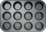Zenker 12Er Muffinform Energy, Premium-Backform, Für Köstliche Kuchen, Verkürzt Die Backzeit Um Bis Zu 20% (Farbe: Silber/Anthrazit), Menge: 1 Stück, Hellgrau Und Dunkelgrau Forme og bakker til bagning Naty Shop