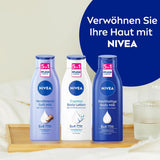 NIVEA Rich Body Milk, intensiv nærende kropscreme med mandelolie, 400 ml bruser og bad Naty Shop
