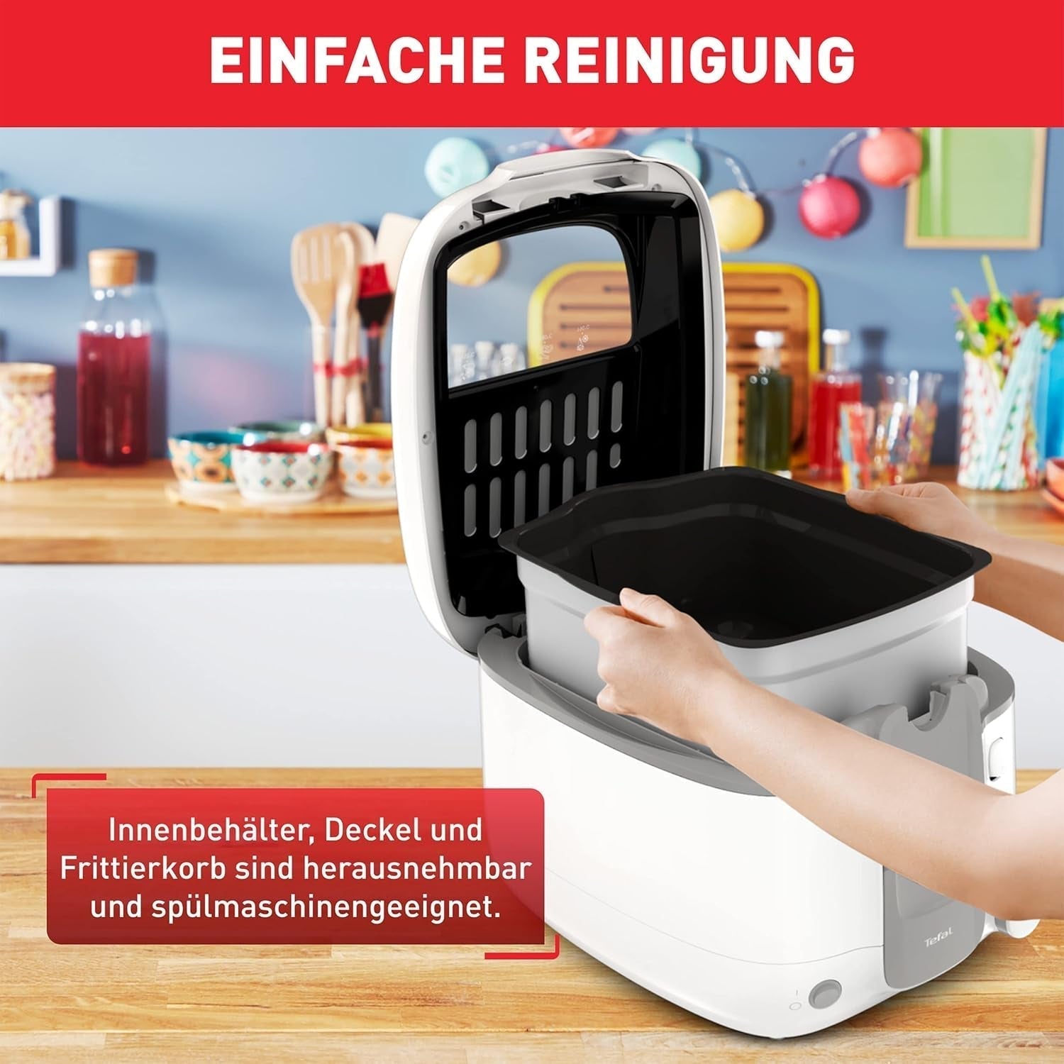 Tefal Super Uno Access frituregryde, kapacitet 2,2 L, dele, tåler opvaskemaskine, lugtfilter Hvidevarer Naty Shop