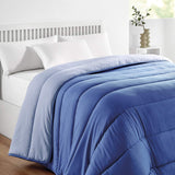 Pikolin Home - Vendbar quilt 300 G - Tofarvet nordisk fyld - Til seng 90 - behagelig, varm, åndbar, blå, 150 X 220 cm Dyner og dyner Naty Shop