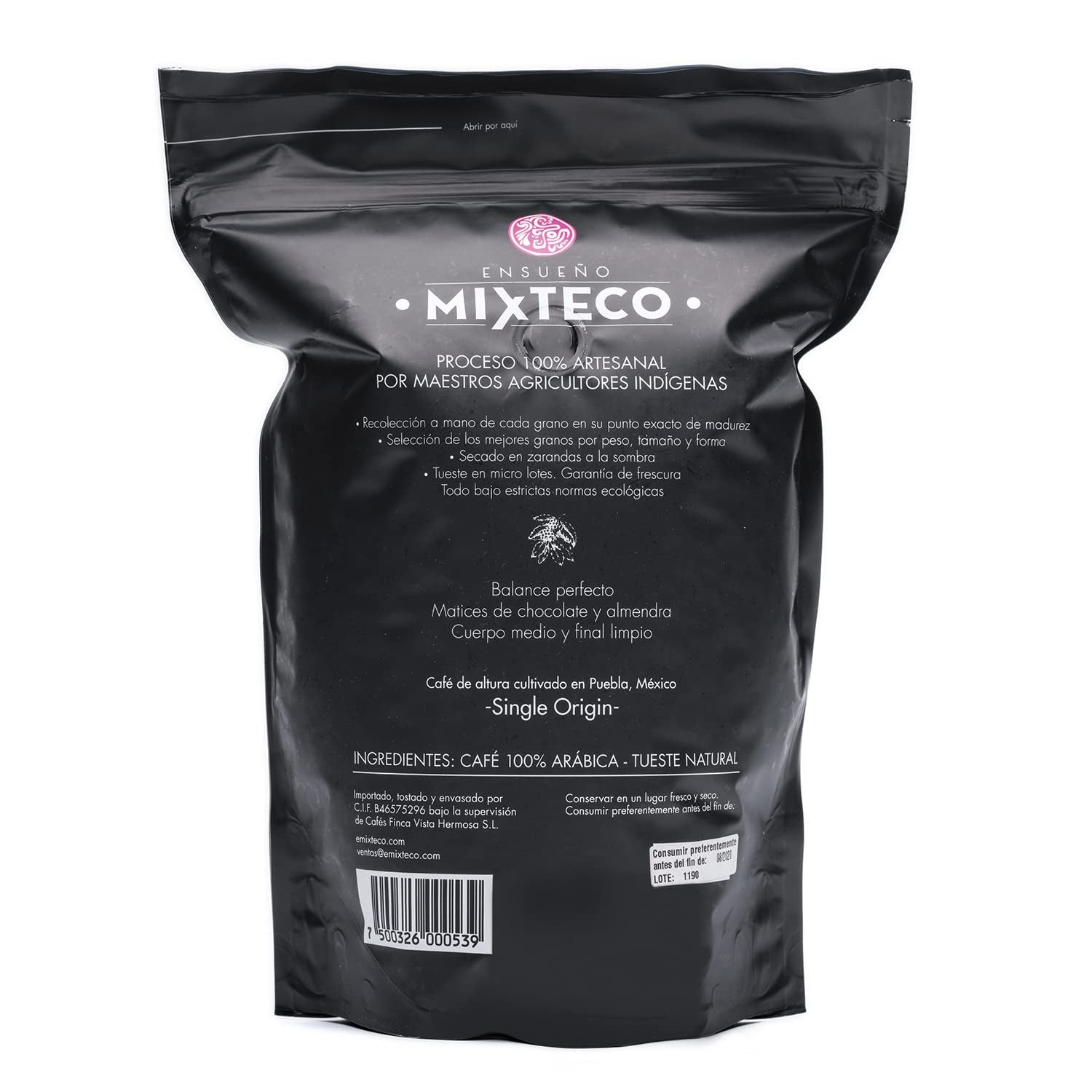 Brændte Arabica kaffebønner | 500 g med strejf af kakao og mandler | Fra en traditionel kafferister | Delikat smag