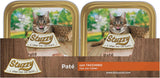 Mister Nassfutter für ausgewachsene Katzen, Tyrkiet, Line Pastete und Fleisch i Stücken, i alt 3,2 kg (32 Becher x 100 g)