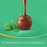 LINDOR chokoladekugler | 1 kg genlukkelig pose | ca. 80 mælkechokoladekugler med myntefyld | Bulkpakning & LINDOR saltede karamelchokoladekugler