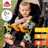 Fehn Activity Spiral Sleeping Forest - rør og hold klapvognslegetøj - babylegetøj til seng, kravlegård, barnevogn og autostol - motorisk aktivitetslegetøj til babyer og småbørn fra 0+ måneder Babylegetøj Naty Shop