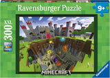 Ravensburger puslespil til børn 13334 - Minecraft Cutaway - 300 brikker Minecraft XXL puslespil til børn over 9 år Puslespil Naty Shop Single