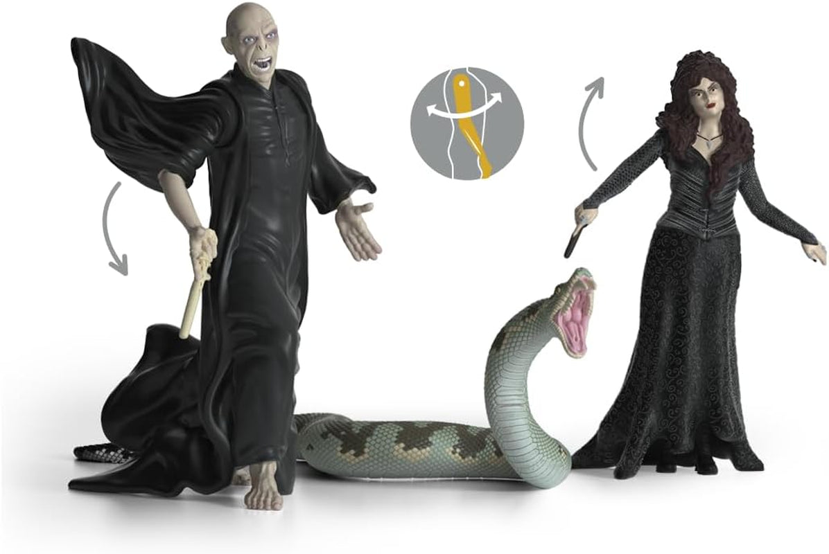 Schleich 42684 Lord Voldemort, Nagini & Bellatrix Lestrange, Fra 6 år, HARRY POTTER - legefigur, 21 X 16 X 18 cm Actionfigurer Naty Shop