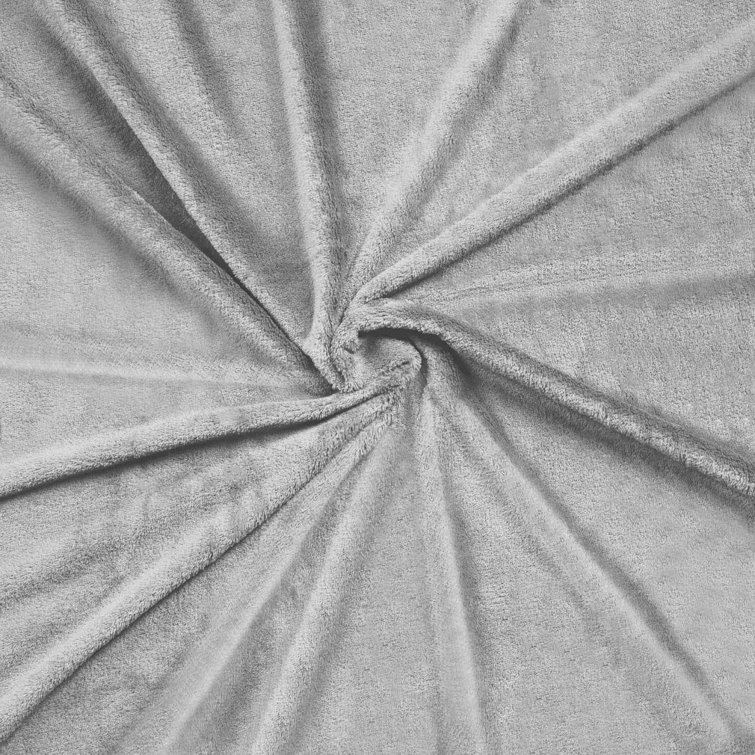 Teesa fleece tæppe 200X220 cm grå TSA8902-1 Teesa senge og tæpper