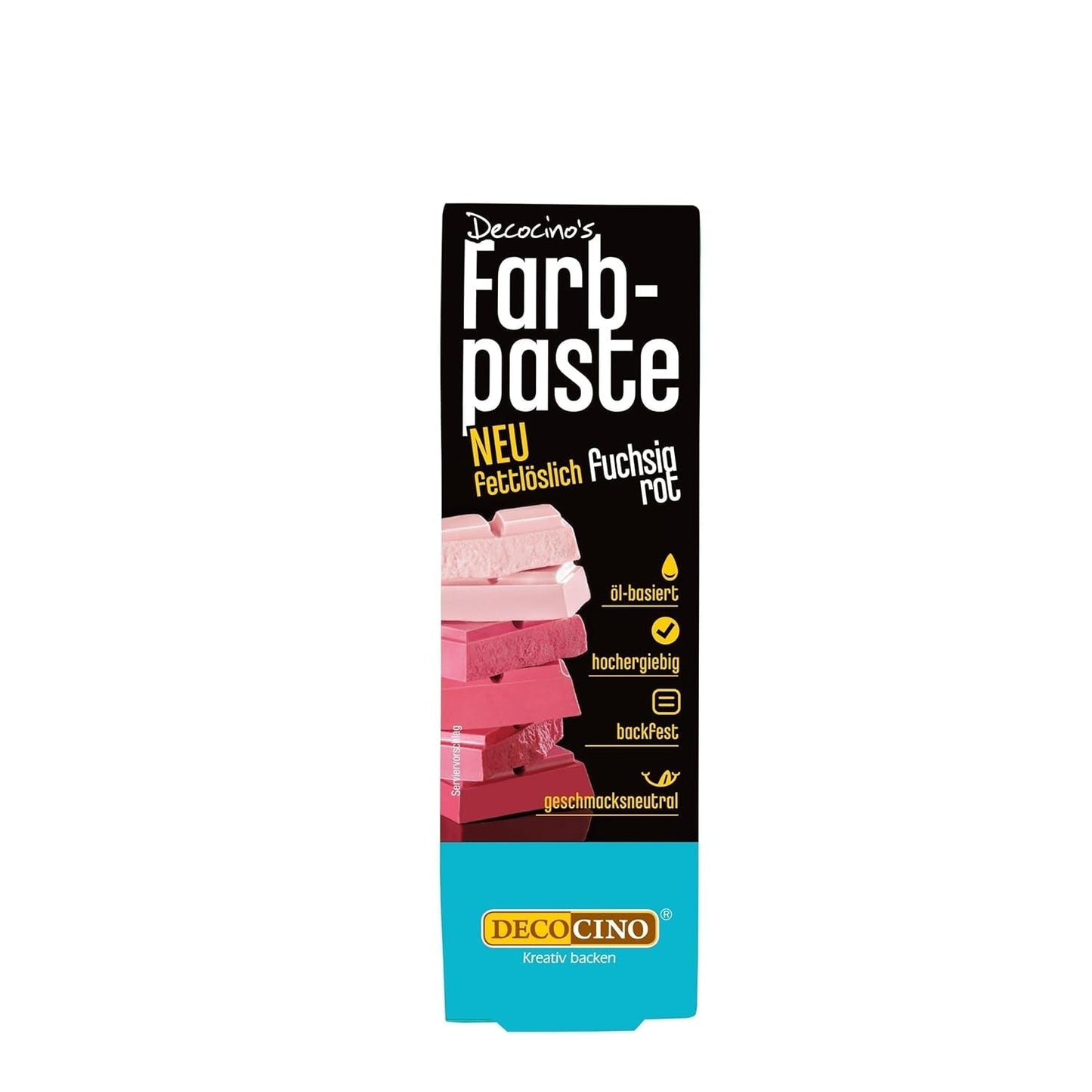 DECOCINO Gul fedtopløselig farvepasta - 15 g - Oliebaseret madfarve, ideel til farvning af chokolade, smørcreme, fondant eller småkagedej