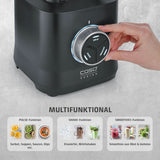 CASO Powerblender B 2000 - Profi Standmixer, 30.000 U/Min, 2000 Watt, Bruchsicherer Tritan-Mixbehälter (2 L), Bpa-Frei, Pulse-, Shake-, Smoothie-Funktion, 8-Fach Messer-System Mit Titanbeschichtung Kitchen Naty Shop