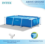 Intex 28271NP - Rektangulær overjordisk pool med ramme, 2282 L, stål og PVC, blå, 260x160x65 cm