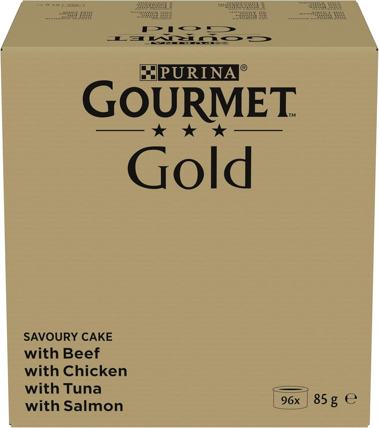 Vådfoder til katte Gourmet Gold Raffined Ragout, assorteret blanding, pakke med 96 (96 x 85 g)