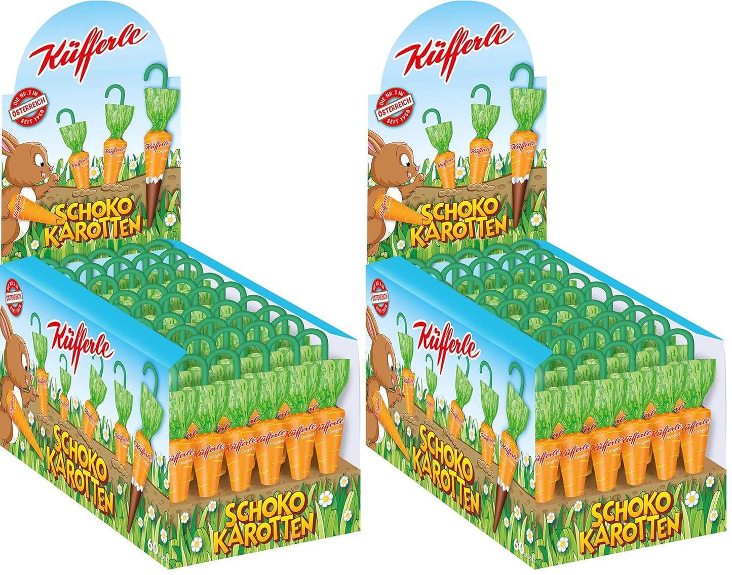 Küfferle, Gulerødder med original chokolade 810 g 60 stk., Mælkechokolade, 1 stk.