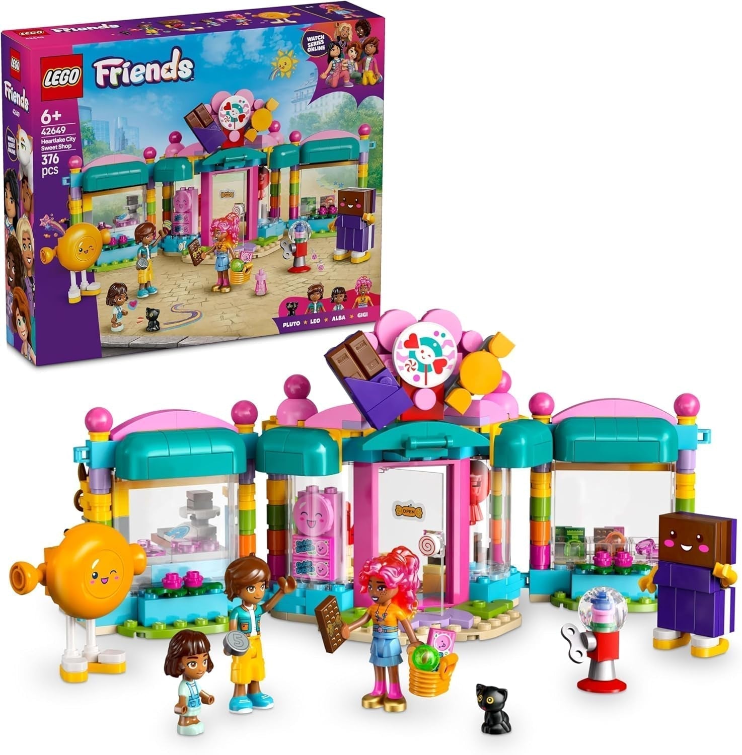 LEGO Friends Heartlake City Shop Legesæt til piger i alderen 6+ 2 minidukker Rollespil, Micro Doll and Cat Legetøj 42649 Byggesæt Besuche den LEGO-Store Standardtitel
