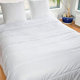 KSGB402460 Quiltet seng til 2 personer, let vaskbar, hvid, 220X240 cm Dyner og dyner Naty Shop