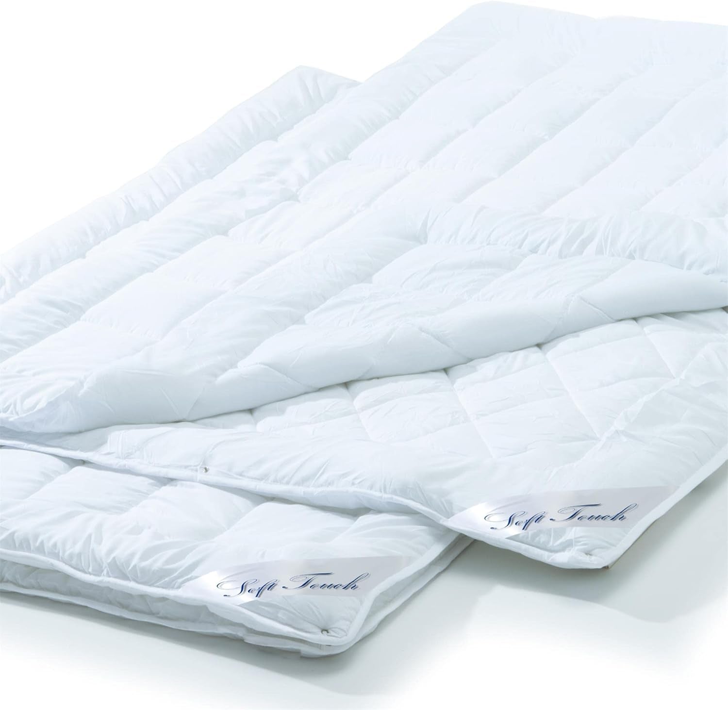 Aqua-Textil Soft Touch Sæt til børn Dyne 100 X 135 Cm 250G og 350G med pude 40 X 60 Cm 150G Dyne 4 sæsoner Klimastyring Oeko-Tex Dyner og dyner Naty Shop 2X 150X220 Cm 4 sæsoner