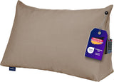 Traumnacht Cosy Rygpude, læsepude, 70 x 40 cm beige, aftageligt og vaskbart betræk af 100% polyester, praktisk sidelomme, Øko-Tex certificeret, produceret efter tyske kvalitetsstandarder
