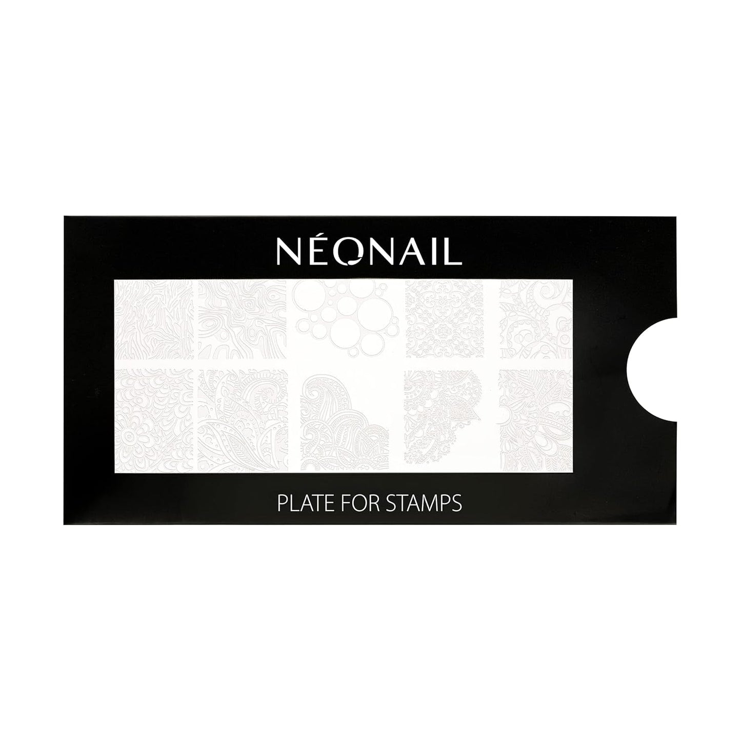 NÉONAIL Nagel Stempel Mit Schaber - Nägel Selber Machen - Nail Art Stempel - Nageldesign Für Nagel Schablone - French Nails Stempel - Silikon Nagelstempel