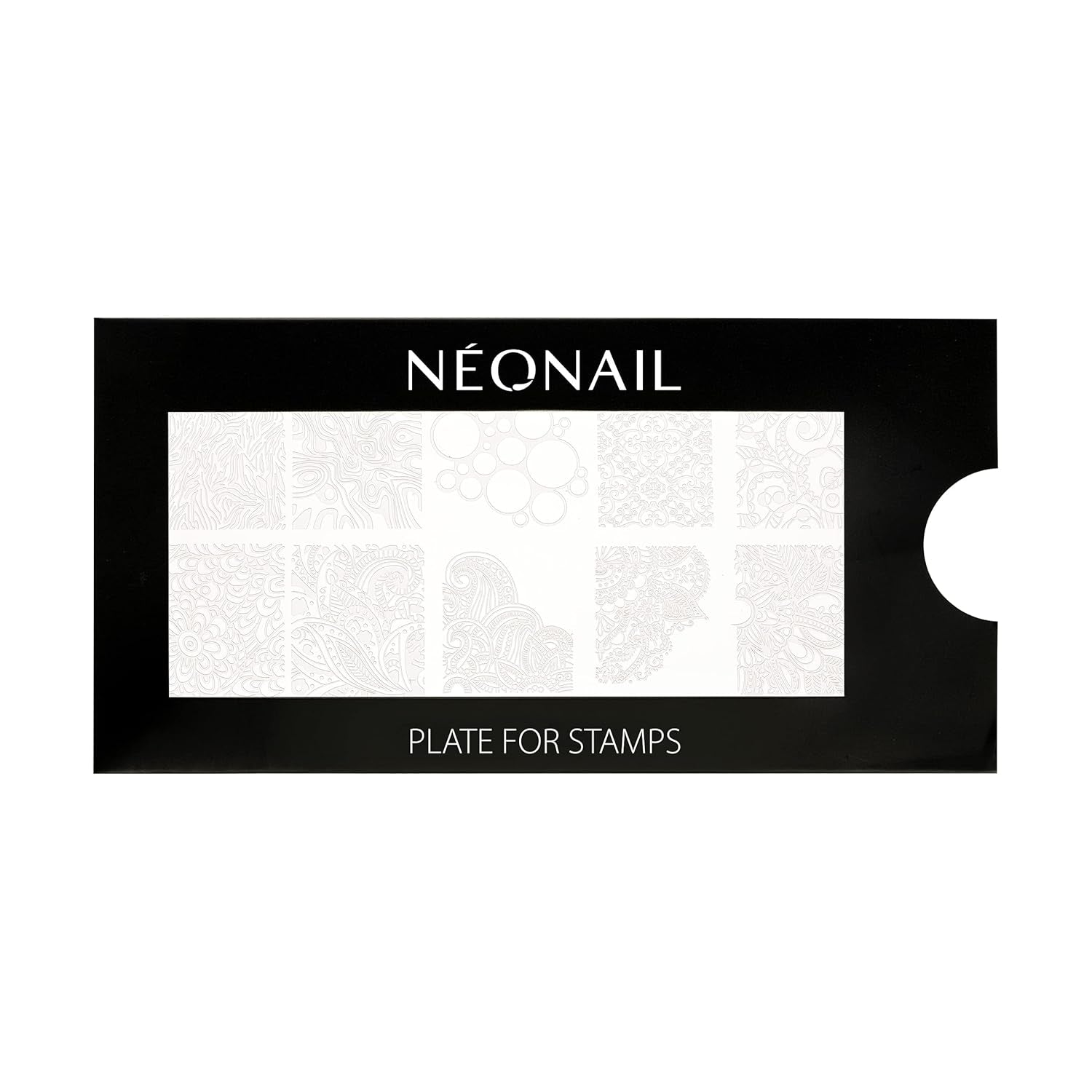 NÉONAIL Nagel Stempel Mit Schaber - Nägel Selber Machen - Nail Art Stempel - Nageldesign Für Nagel Schablone - French Nails Stempel - Silikon Nagelstempel