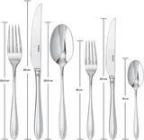 Sambonet 52515-83 Dream monoblok servicesæt, 36 dele Kitchen Naty Shop
