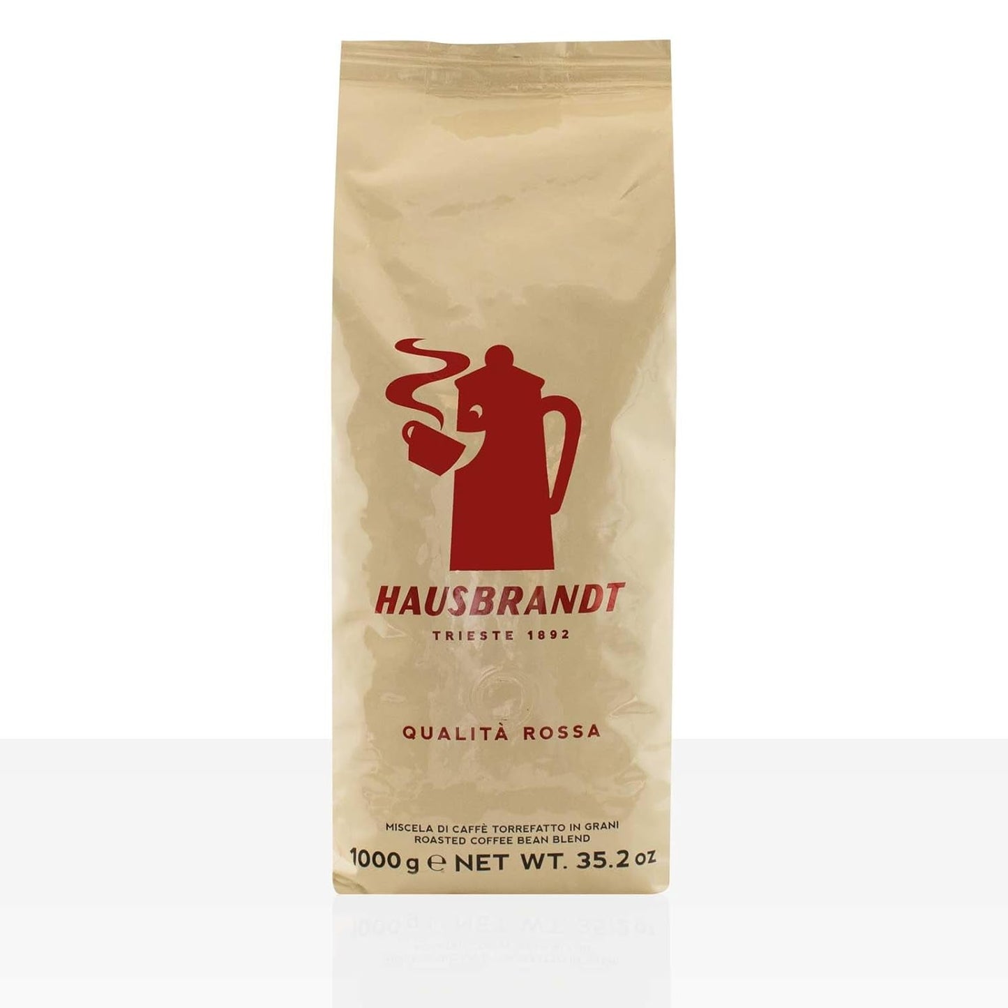 HAUSBRANDT Kvalitet Rød 6 x 1kg Kaffe med hele bønner