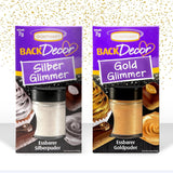 Günthart glitter, pudder, guld og sølv, sæt 2 x 7 gram Naty Shop