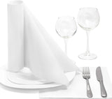 Papstar, 50 servietter "ROYAL Collection" 1/4 gange 48 Cm X 48 Cm Hvid, #11577