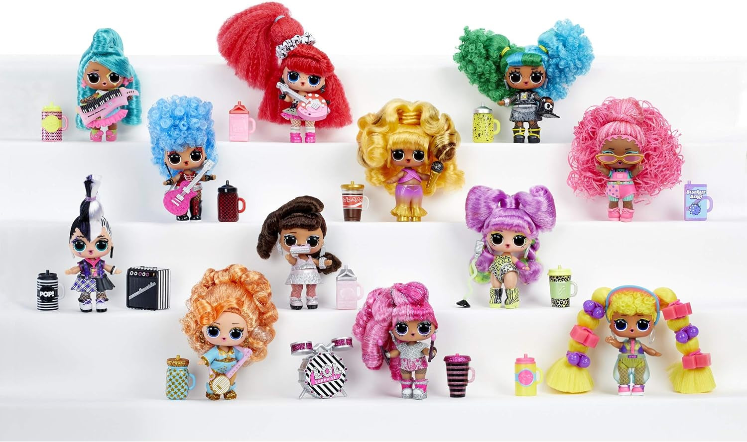 L.O.L. overraskelse! 566977E7C Remix hårflip-dukker - Samlerobjekt - 15 overraskelser - Med hårhætte, tilbehør og musik Naty Shop Dolls