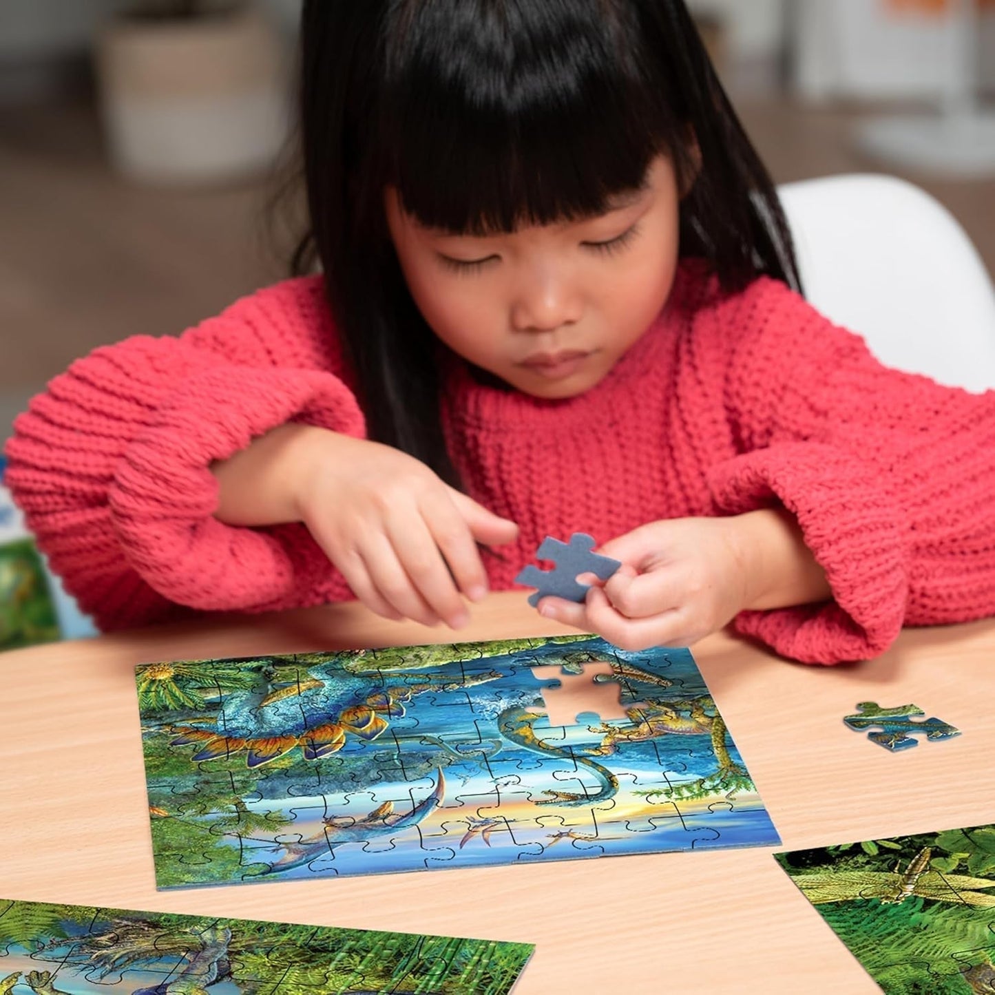 Ravensburger børnepuslespil - 09317 Dinosaurernes fascination - 3X49 puslespil til børn fra 5 år og opefter Naty Shop