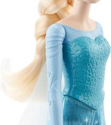 Elsa Mattel Disney Frozen Doll, Frozen Doll, Kambart blondt hår, Positionerbare, Aftagelige Sko, Disney Gaver, Alder 3+ Legetøj, HLW47