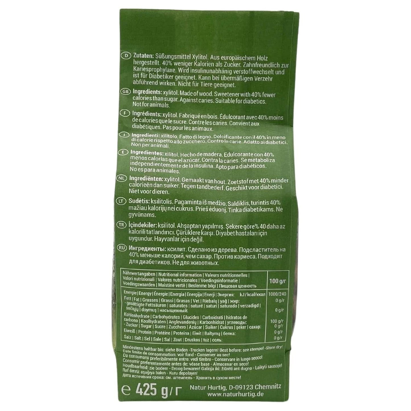 Birkesukker, 425 gram Sweeteners Naty Shop