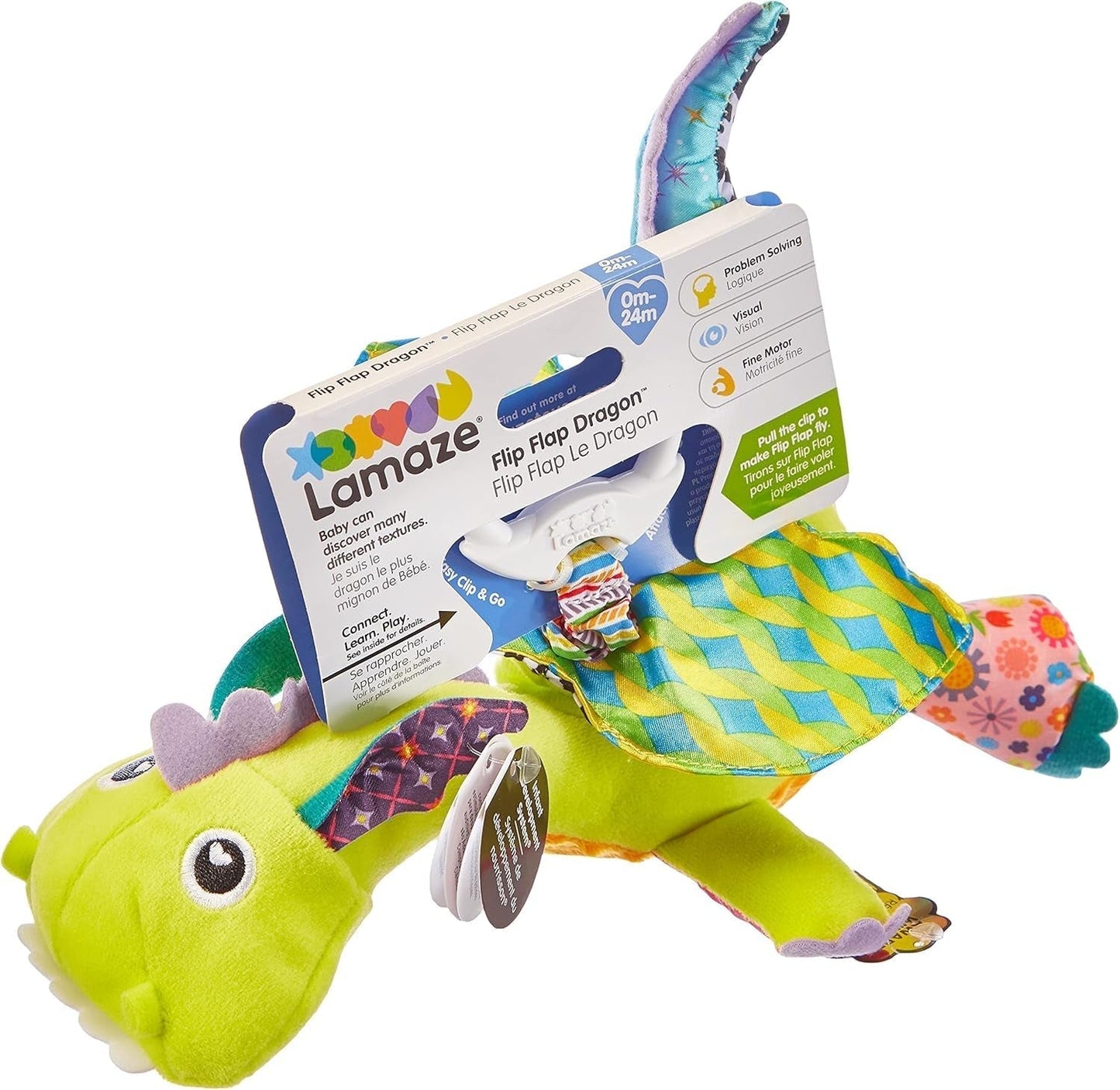 Lamaze Kids Toy Captain Squid, Octopus Pirate Clip & Go, højkvalitets legetøj til småbørn og Diego Kids legetøj, Flying Dragon Clip & Go, højkvalitets legetøj til småbørn Bebe Naty Shop legetøj