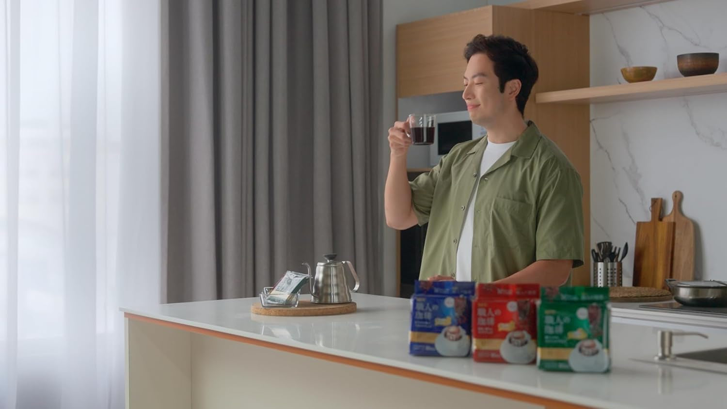 Japan Craftsman Coffee Engangsfilterkaffe Brasilien Vietnam Light Blend 16 poser.
