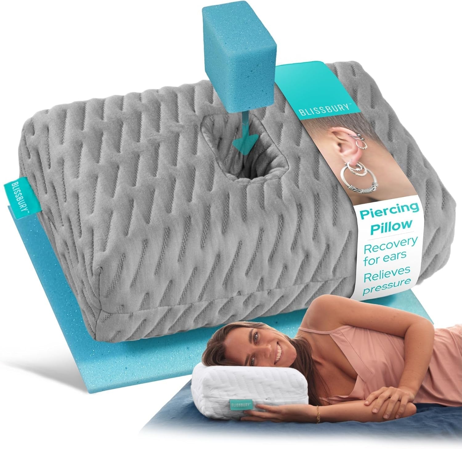 BLISSBURY mini ørepude til folk med øresmerter Naty Shop standardpuder Standardtitel