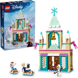 LEGO Ç€ Disney Frosne Arendelle Slot, Prinsesselegetøj med ELSA, Anna og Olaf minidukker og en pingvinfigur, Fantasy-legesæt, Gave til 5-årige piger 43265 Byggesæt Besuche den LEGO-Store Standardtitel