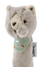 Sterntaler baby squeaker kat Lilly - Blødt fleece baby legetøj - Gribe legetøj til babyer - Første forsøg på at gribe og lege, grå Bebe Toys Naty Shop